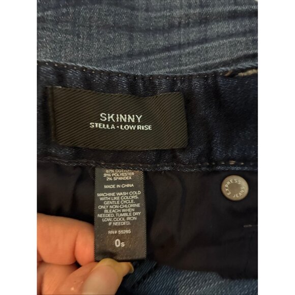 Express Jeans Womens Skinny Low Rise Stella Size 0 Short Stretch Denim - Picture 7 of 7